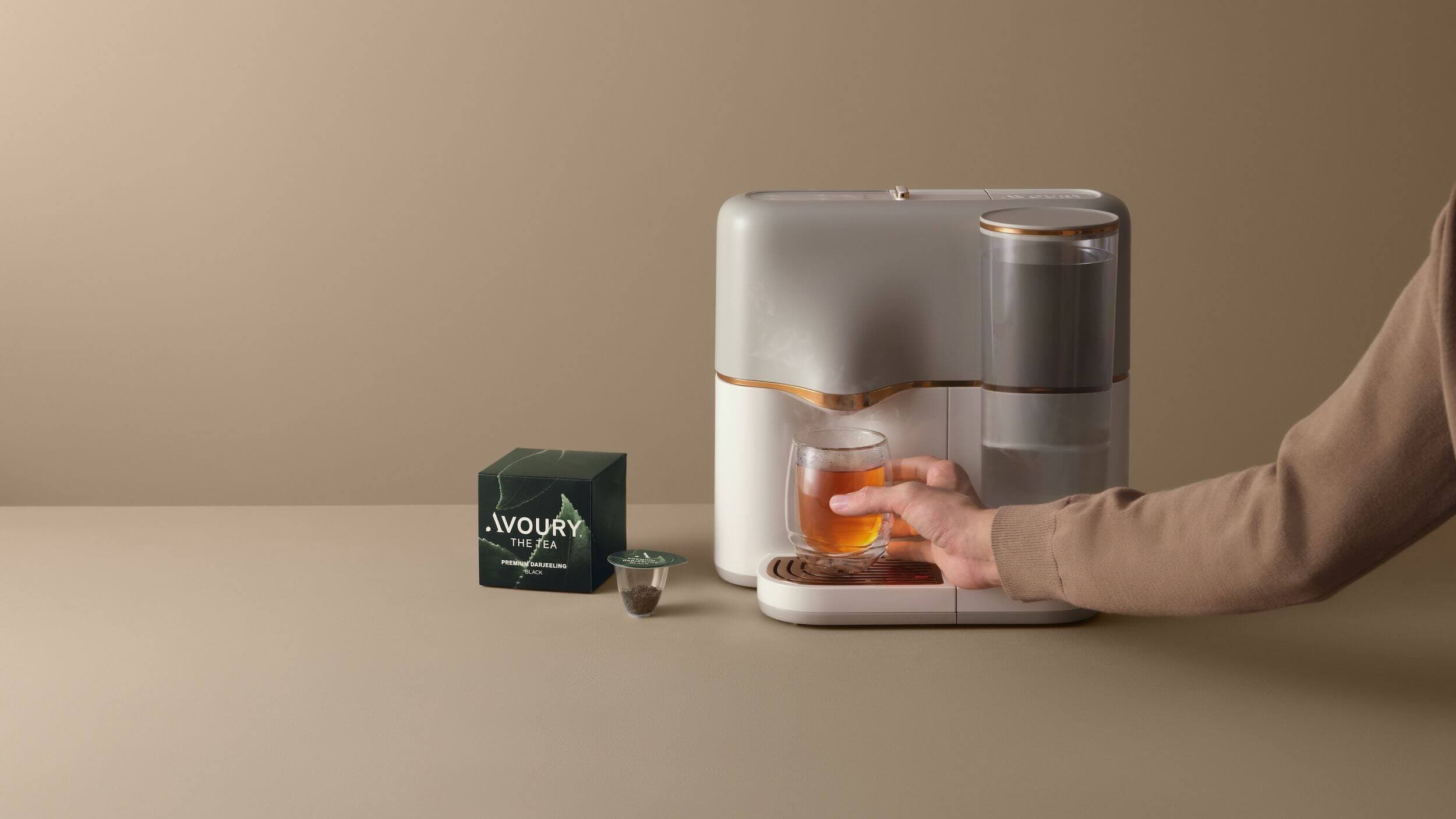 Avoury The Tea: Teemaschine und Tee